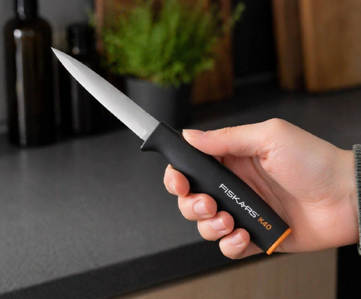 Набір Fiskars: ніж загального призначення K40 Fiskars + ніж складаний Fiskars CarbonMax 1001622106119 фото