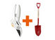 Набір Fiskars: Секатор площинний White P57 + Лопата садова штикова Classic FSC 1026916101477 фото 8