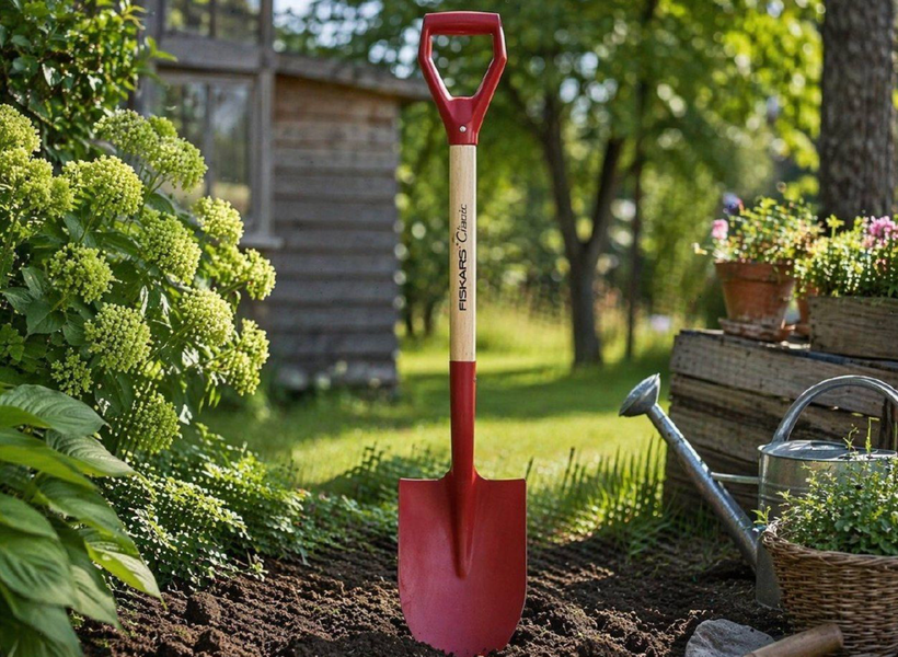 Набір Fiskars: Секатор площинний White P57 + Лопата садова штикова Classic FSC 1026916101477 фото