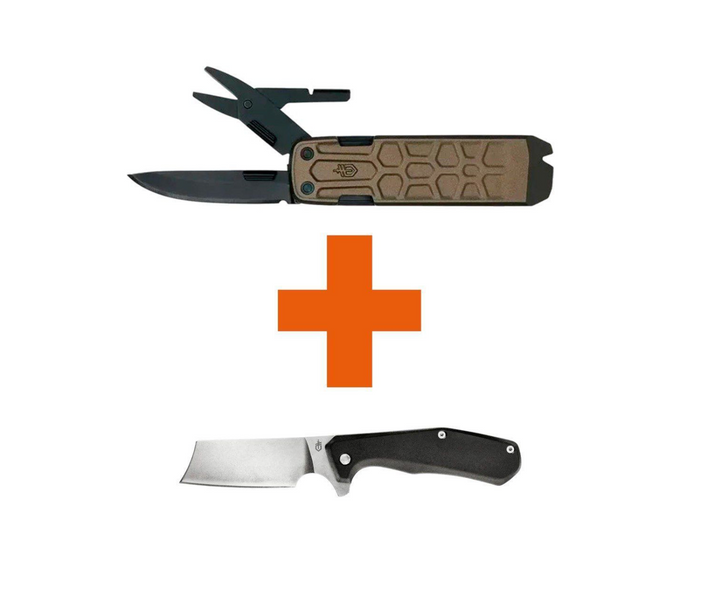 Набір Мультитул Gerber Lockdown Slim 16L + Ніж складаний Asada 1059836105536 фото