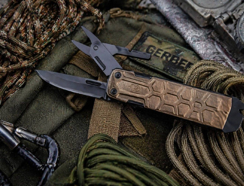 Набір Мультитул Gerber Lockdown Slim 16L + Ніж складаний Asada 1059836105536 фото