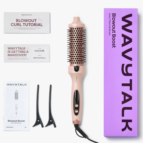 Термощітка іонна для укладки волосся Wavytalk Blowout Boost 206 фото