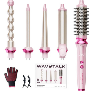 Набір іонних термощіток для укладки волосся Wavytalk Heatwave Pro 350S фото