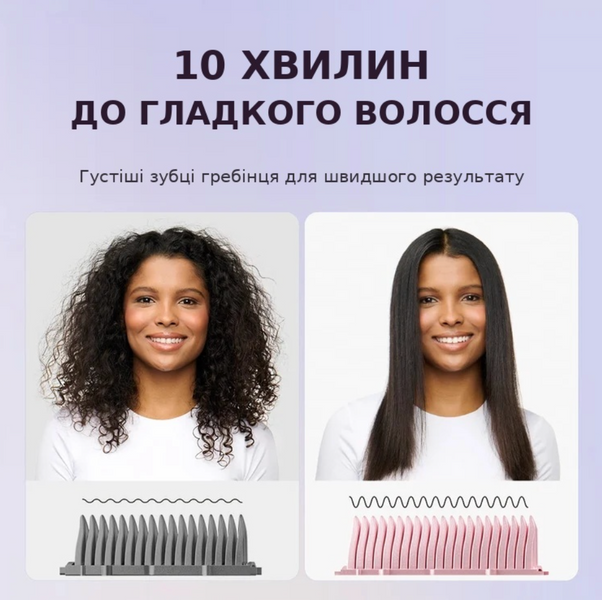 Щітка-випрямляч для волосся іонна Wavytalk Sleek Sweep B376 фото