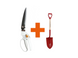 Набір Fiskars: Ножиці для трави White GS41 + Лопата садова штикова Classic FSC 1026917101477 фото 7
