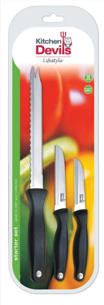 Набір ножів Fiskars Lifestyle, 3 штуки (1000776) 1000776 фото