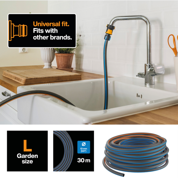Шланг для поливу Fiskars 13мм (1/2") 30м Q4 Watering (1027105) 1027105 фото