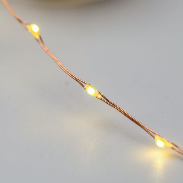 Гірлянда Роса нитка 500 LED довжина 50 м з пультом від мережі, жовтий (500L50MWY) 500L50MWY фото