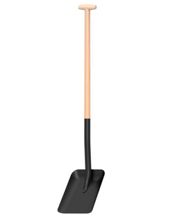 Лопата чорна совкова T-Grip FSC Fiskars (1073725) 1073725 фото